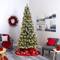 9ft. Pre-Lit Frosted Swiss Pine & Berries Artificial Christmas Tree with Clear LED Lights